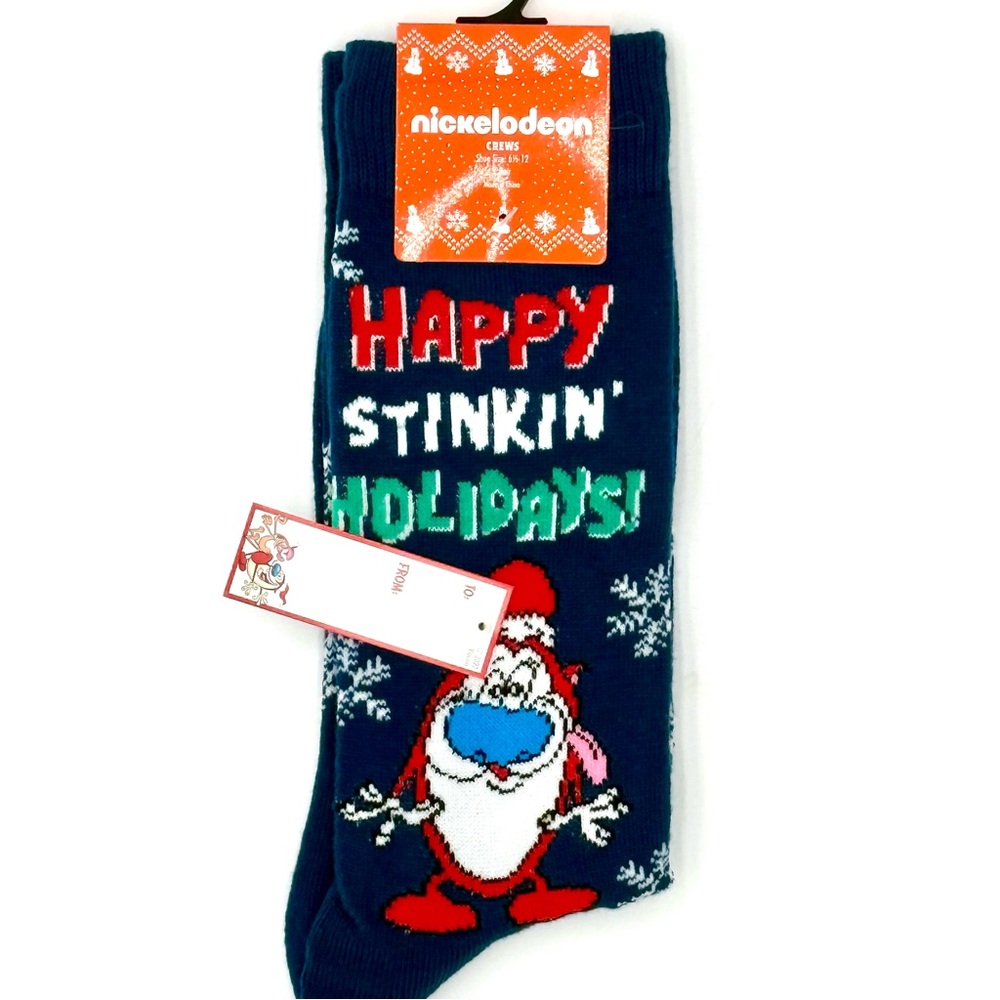 Nickelodeon Blue and Red Holiday Socks, NWT , Ships‎ next biz day .